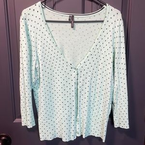Maurices polka dot cardigan
